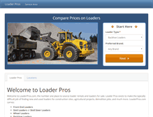 Tablet Screenshot of loaderpros.com